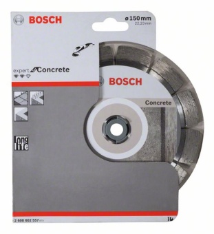 Алмазный отрезной круг Expert for Concrete 150 x 22,23 x 2,4 x 12 mm 2608602557